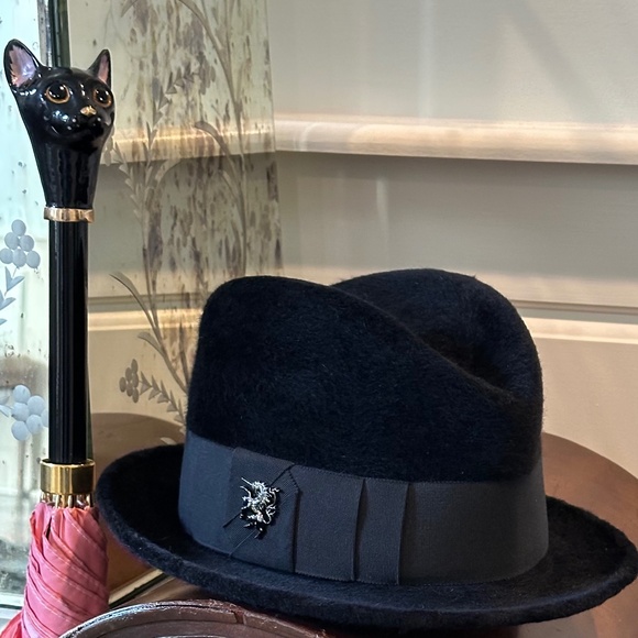 Philip Treacy Wool Boucle' Trilby BNIB - Picture 2 of 15